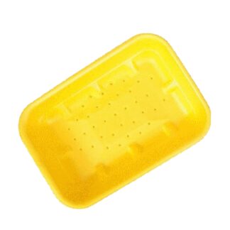 Лоток V 4 с технологией коатинг ВПС (вспененный полистирол), для автоматической фасовки, желтый