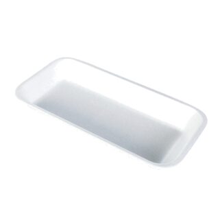 Лоток S 2 с технологией коатинг ВПС (вспененный полистирол), для автоматической фасовки, белый