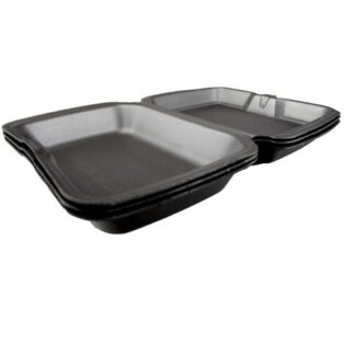 Ланч бокс LB max 1 ВПС (вспененный полистирол), для автоматической и ручной упаковки, черный
