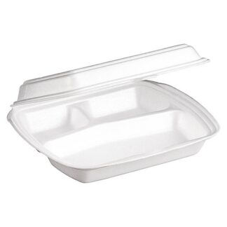 Ланч бокс LB 3 А ВПС (вспененный полистирол), для автоматической и ручной упаковки, белый