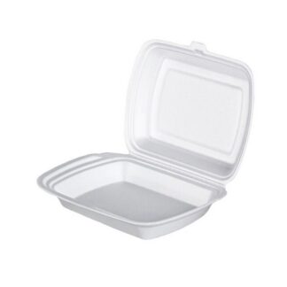 Ланч бокс LB 1 ВПС (вспененный полистирол). для автоматической и ручной упаковки, белый