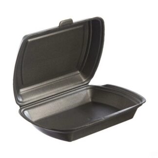 Ланч бокс LB 230 эконом ВПС (вспененный полистирол), для автоматической и ручной упаковки, черный